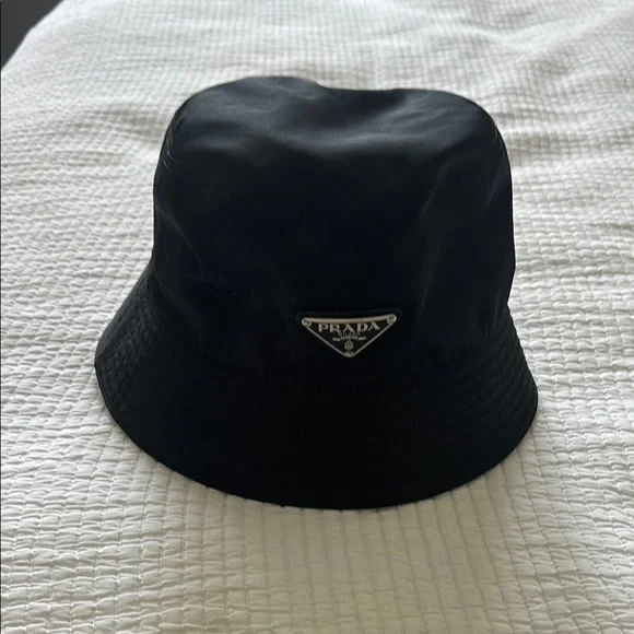 Prada | Accessories | Prada Black Bucket Hat With Iconic  display picture 2